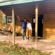Daniela Araya and the fam in their new home. Photo: Daniela Araya